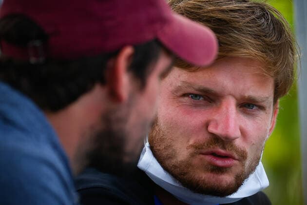 Belgian Germain Gigounon and Belgian David Goffin pictured at a tennis match between Belgian Coppejans ATP, Tennis Herren 178) and Dutch Haase (WATP 35), in the first round of the men s singles, a Summer Series tournament ahead of the Australian Open grand slam, Tuesday 02 February 2021 in Melbourne Park, Melbourne, Australia. PATRICKxHAMILTON  x2635479x
