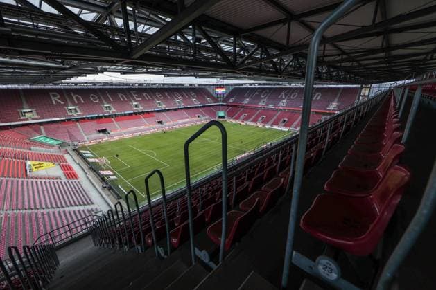31.01.2021, Fussball, Saison 2020 2021, Bundesliga, 19. Spieltag - 1. FC Köln - DSC Arminia Bielefeld, Das leere RheinEnergieSTADION kurz vor dem Anpfiff. DFL REGULATIONS PROHIBIT ANY USE OF PHOTOGRAPHS AS IMAGE SEQUENCES AND OR QUASI-VIDEO. Köln RheinEnergieSTADION NRW Deutschland xRHR-FOTO DEx