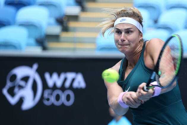 Aryna Sabalenka, BLR, during 2021 Melbourne Summer Series (AO pre-tournaments) in Melbourne, 02 02 2021; -