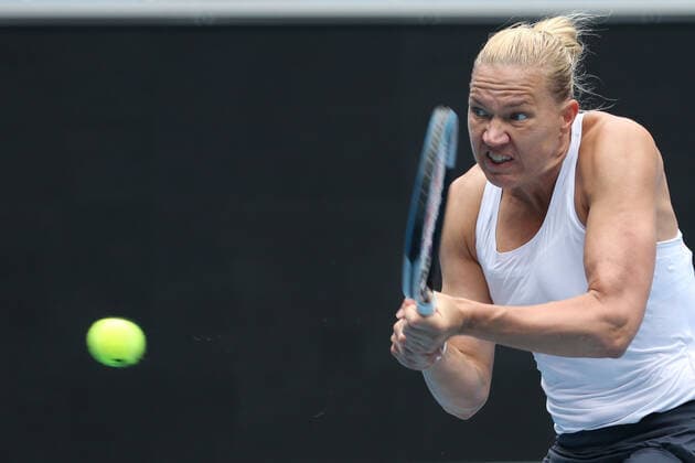 Kaia Kanepi, EST, during 2021 Melbourne Summer Series (AO pre-tournaments) in Melbourne, 02 02 2021; -