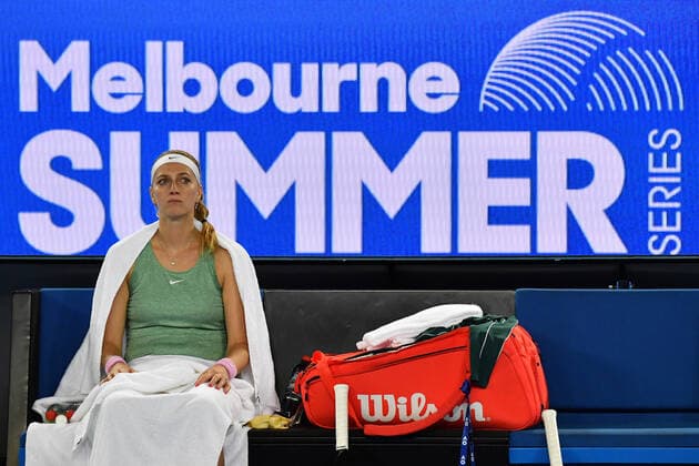 TENNIS YARRA VALLEY CLASSIC, Petra Kvitova of Czech Republic during the Round 2 Yarra Valley Classic - WTA, Tennis Damen 500 match against Venus Williams of the United States of America at Melbourne Park in Melbourne, Tuesday, February 2, 2021. ( NO ARCHIVING, EDITORIAL USE ONLY, NO USE IN BOOKS WITHOUT CONSENT MELBOURNE VIC AUSTRALIA  Copyright: xDEANxLEWINSx 20210202001517746428