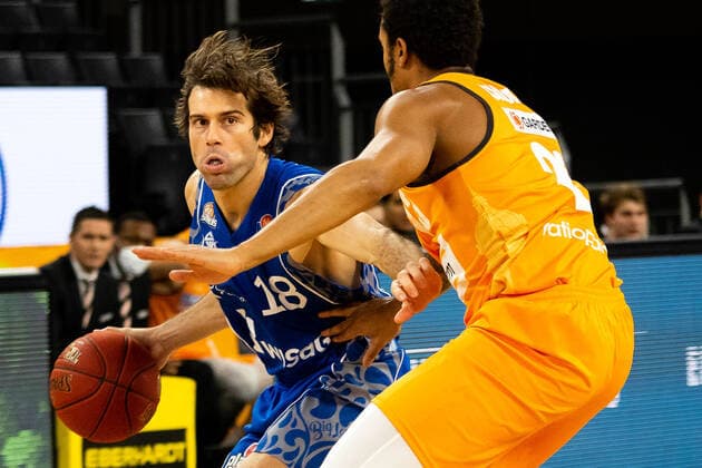Joe Rahon (Fraport Skyliners 18) GER, Ratiopharm Ulm vs. Fraport Skyliners, easycredit 1.Bundesliga Basketball, 4.Spieltag, Saison 2020 21, 02.02.2021 Ratiopharm Ulm vs. Fraport Skyliners, Basketball Neu-Ulm Copyright: xEibner-Pressefoto RogerxBuerkex EP_EER