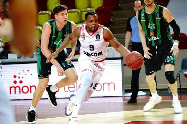 Marcos Knight (AS Monaco) BASKETBALL : AS Monaco vs Juventut Badalone - Eurocup - Monaco - 02 02 2021 NorbertScanella PanoramiC 