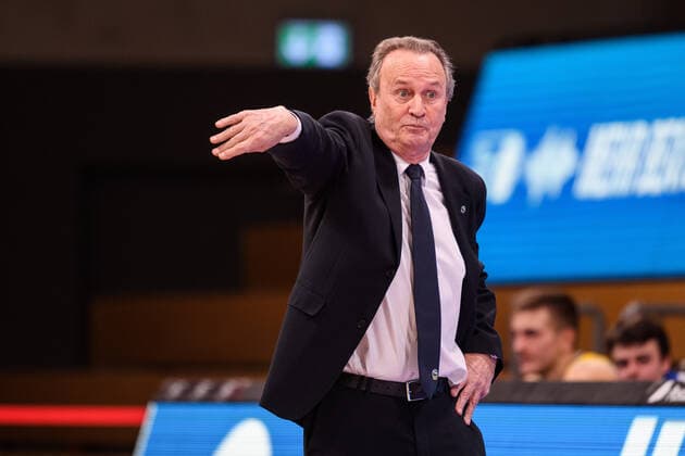 BG Göttingen - ALBA BERLN 02.02.2021, Basketball-Bundesliga easyCredit-BBL, Saison 2020 2021, Hauptrunde, 10. Spieltag, BG Göttingen - ALBA BERLN. Berlins Trainer Aito Garcia Reneses. Göttingen Niedersachsen Deutschland
