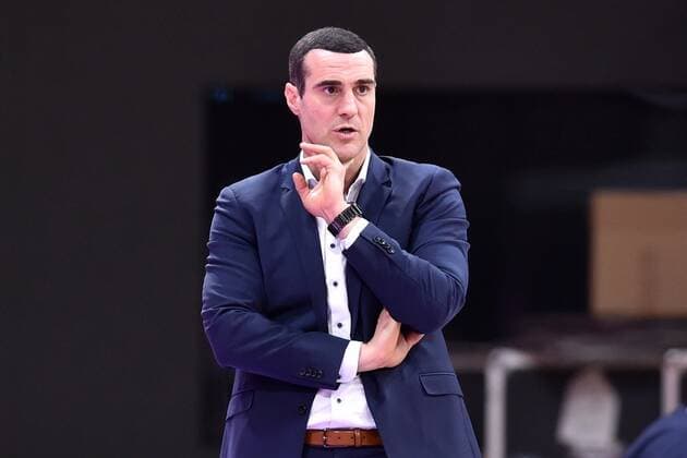 Roel Moors (Trainer, Headcoach BG Goettingen) , Basketball, Bundesliga, BBL, BG Goettingen - Alba Berlin 02.02.2021, BG Goettingen - Alba Berlin, Basketball, Bundesliga, GER, BBL, 02.02.2021 Goettingen Copyright: xEibner-Pressefotox-xRolandxSippelx