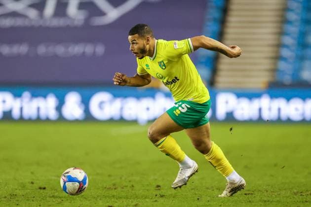 Millwall v Norwich City EFL Sky Bet Championship 02 02 2021. Onel Hernandez (25) of Norwich City during the EFL Sky Bet Championship match between Millwall and Norwich City at The Den, London, England on 2 February 2021. Editorial use only DataCo restrictions apply See www.football-dataco.com , Copyright: xNigelxKeenex PSI-11769-0078