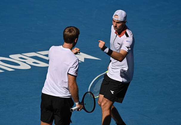 Australian Open 2021 ATP, Tennis Herren Cup Germany Canada German Doubles Kevin Krawietz and Jan-Lennard Struff , Germany