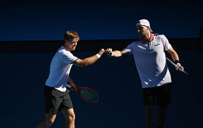 Australian Open 2021 ATP, Tennis Herren Cup Germany Canada German Doubles Kevin Krawietz and Jan-Lennard Struff , Germany