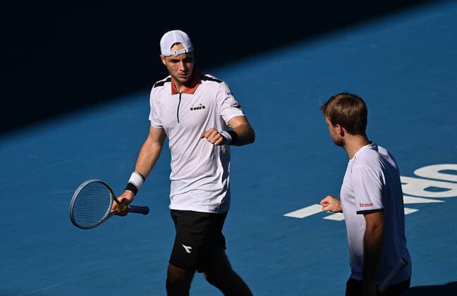Australian Open 2021 ATP, Tennis Herren Cup Germany Canada German Doubles Kevin Krawietz and Jan-Lennard Struff , Germany