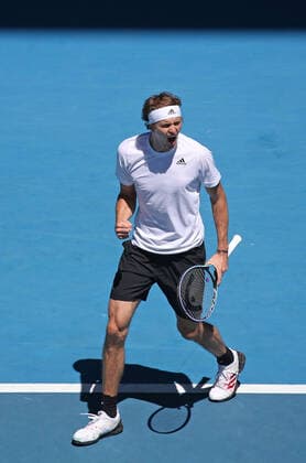 Alexander Zverev, GER, during 2021 Melbourne Summer Series ATP, Tennis Herren Cup (AO pre-tournaments) in Melbourne, 03 02 2021; -