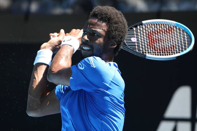 Gael Monfils, FRA, during 2021 Melbourne Summer Series ATP, Tennis Herren Cup (AO pre-tournaments) in Melbourne, 03 02 2021; -