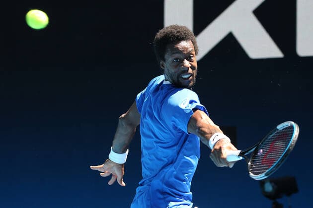 Gael Monfils, FRA, during 2021 Melbourne Summer Series ATP, Tennis Herren Cup (AO pre-tournaments) in Melbourne, 03 02 2021; -