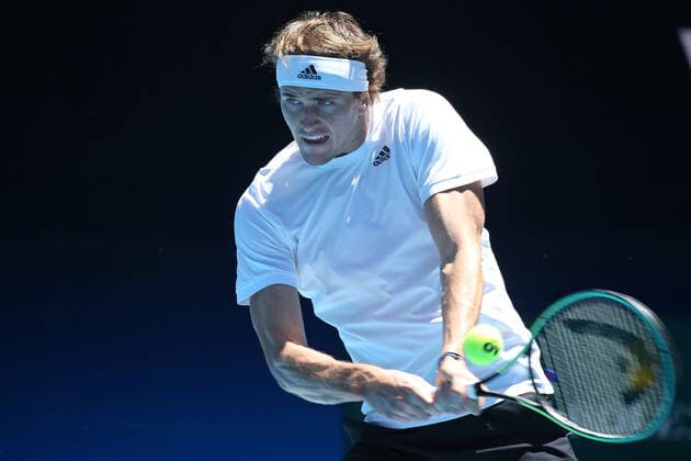Alexander Zverev, GER, during 2021 Melbourne Summer Series ATP, Tennis Herren Cup (AO pre-tournaments) in Melbourne, 03 02 2021; -