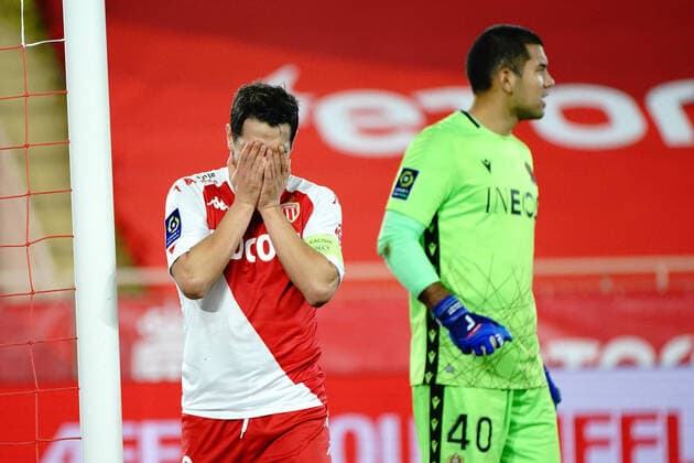 Wissam Ben Yedder (AS Monaco) FOOTBALL : AS Monaco vs OGC Nice - Ligue 1 Uber Eats - Monaco - 03 02 2021 NorbertScanella PanoramiC 
