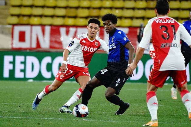 Andy Pelmard (OGC Nice) FOOTBALL : AS Monaco vs OGC Nice - Ligue 1 Uber Eats - Monaco - 03 02 2021 NorbertScanella PanoramiC 