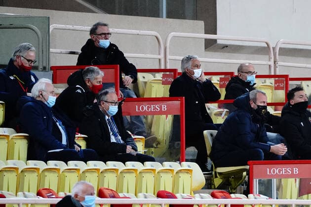Jean Pierre Rivere (president de l OGC Nice) - FOOTBALL : AS Monaco vs OGC Nice - Ligue 1 Uber Eats - Monaco - 03 02 2021 NorbertScanella PanoramiC 