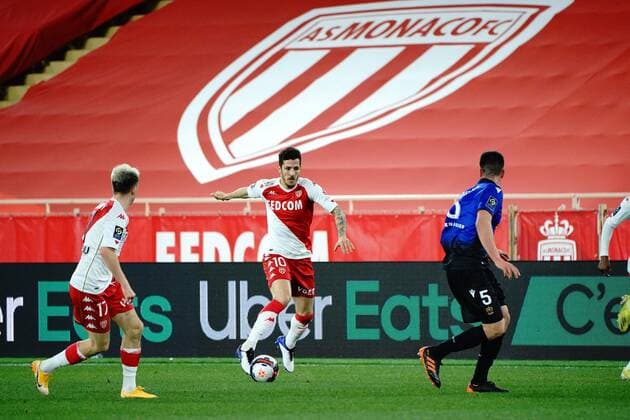 Stevan Jovetic (AS Monaco) FOOTBALL : AS Monaco vs OGC Nice - Ligue 1 Uber Eats - Monaco - 03 02 2021 NorbertScanella PanoramiC 
