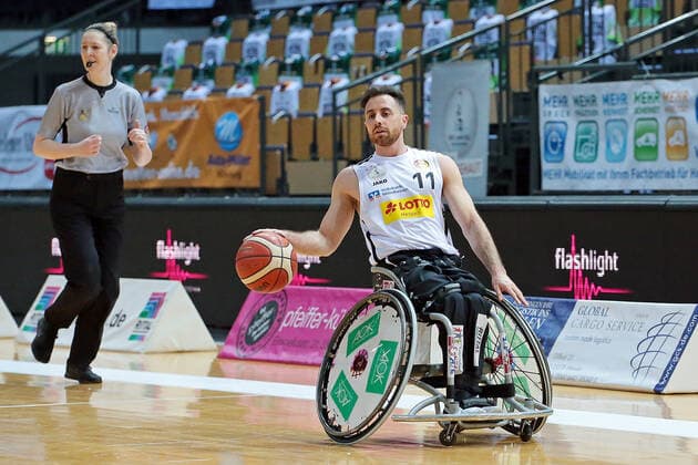 03.02.2021, xovx, Rollstuhlbasketball, 1. Bundesliga, RSV Lahn-Dill - Rhine River Rhinos Wiesbaden Steve Serio (RSV Lahn-Dill), Freisteller Wetzlar Rittal-Arena Hessen Deutschland (DE)