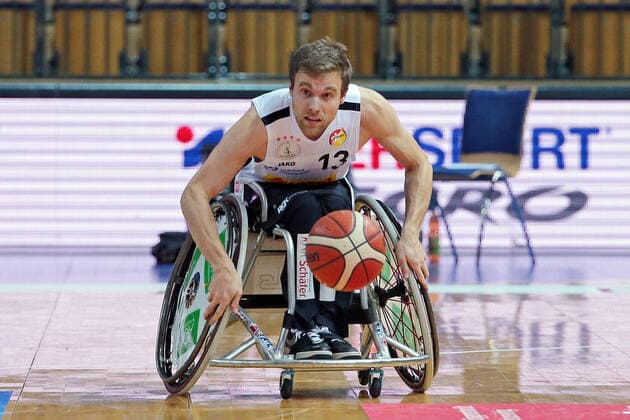 03.02.2021, xovx, Rollstuhlbasketball, 1. Bundesliga, RSV Lahn-Dill - Rhine River Rhinos Wiesbaden Thomas Böhme (RSV Lahn-Dill), Freisteller Wetzlar Rittal-Arena Hessen Deutschland (DE)