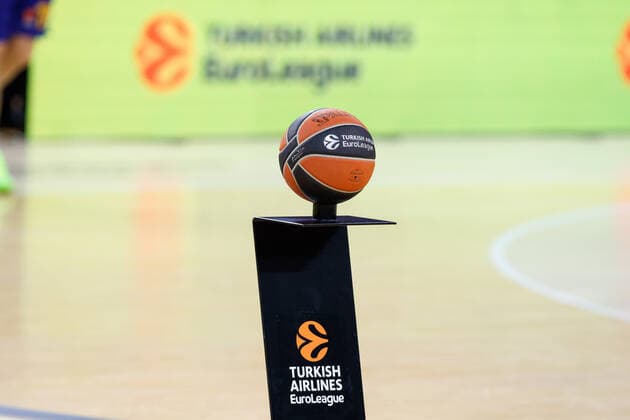 February 4, 2021, Barcelona, Spain: Ball during the Turkish Airlines EuroLeague match between FC Barcelona, Barca and Anadolu Efes Istanbul at Palau Blaugrana in Barcelona, Spain. Barcelona Spain - ZUMAd159 20210204_zia_d159_075 Copyright: xDavidxRamirezx