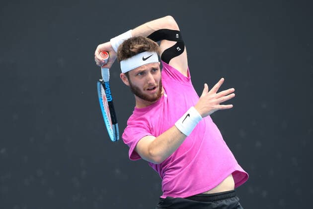 Corentin Moutet, FRA, during 2021 Melbourne Summer Series (AO pre-tournaments) in Melbourne, 05 02 2021; -