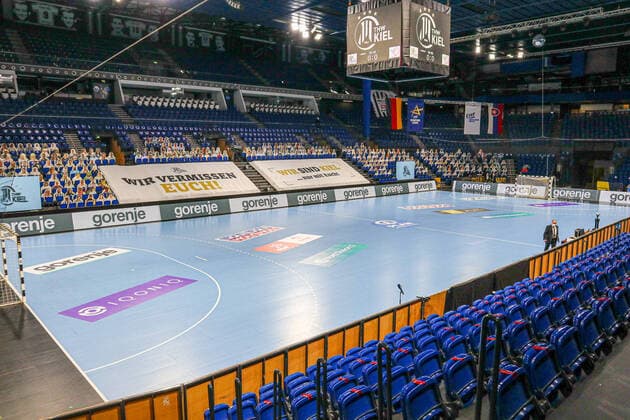 Impressionen vor dem Match - EHF Handball Champions League, THW Kiel vs HC Motor Zaporozhye, 4.2.2021, Kiel (Wunderino Arena), Deutschland