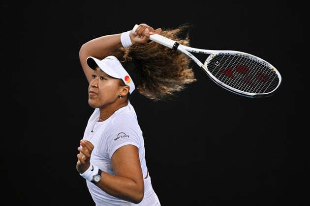 TENNIS GIPPSLAND TROPHY, Naomi Osaka of Japan in action during the Quarter Final Gippsland Trophy - WTA, Tennis Damen 500 match against Irina Begu of Romania at Melbourne Park in Melbourne, Friday, February 5, 2021. ( NO ARCHIVING, EDITORIAL USE ONLY, NO USE IN BOOKS WITHOUT CONSENT MELBOURNE VIC AUSTRALIA  Copyright: xDEANxLEWINSx 20210205001518459333
