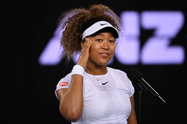 TENNIS GIPPSLAND TROPHY, Naomi Osaka of Japan speaks after winning the Quarter Final Gippsland Trophy - WTA, Tennis Damen 500 match against Irina Begu of Romania at Melbourne Park in Melbourne, Friday, February 5, 2021. ( NO ARCHIVING, EDITORIAL USE ONLY, NO USE IN BOOKS WITHOUT CONSENT MELBOURNE VIC AUSTRALIA  Copyright: xDEANxLEWINSx 20210205001518471182