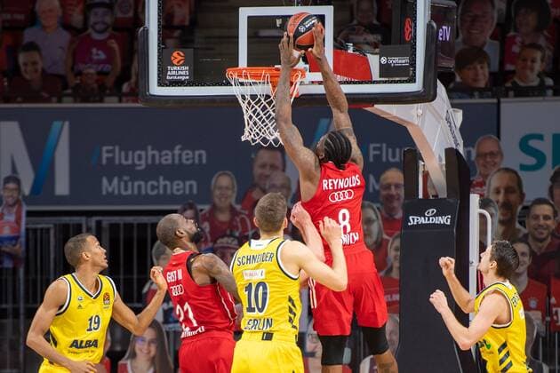 Jalen Reynolds 8 (FC Bayern), dunk, FC Bayern Basketball vs. Alba Berlin, EuroLeague, 05.02.2021 Muenchen Bayern Deutschland