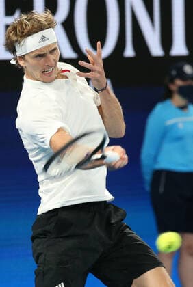 Alexander Zverev, GER, during 2021 Melbourne Summer Series ATP, Tennis Herren Cup (AO pre-tournaments) in Melbourne, 06 02 2021; -