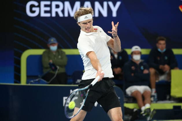 Alexander Zverev, GER, during 2021 Melbourne Summer Series ATP, Tennis Herren Cup (AO pre-tournaments) in Melbourne, 06 02 2021; -