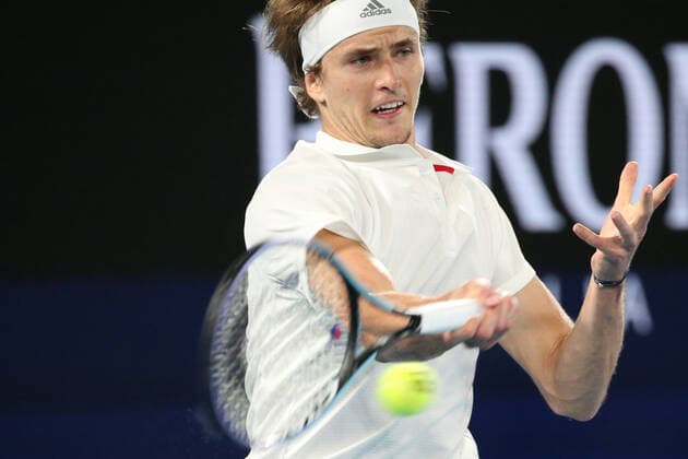Alexander Zverev, GER, during 2021 Melbourne Summer Series ATP, Tennis Herren Cup (AO pre-tournaments) in Melbourne, 06 02 2021; -