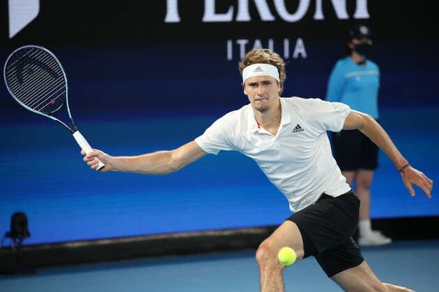 Alexander Zverev, GER, during 2021 Melbourne Summer Series ATP, Tennis Herren Cup (AO pre-tournaments) in Melbourne, 06 02 2021; -