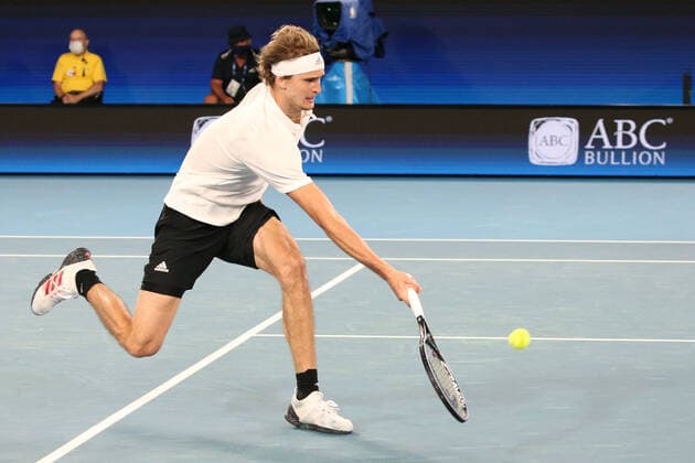 Alexander Zverev, GER, during 2021 Melbourne Summer Series ATP, Tennis Herren Cup (AO pre-tournaments) in Melbourne, 06 02 2021; -