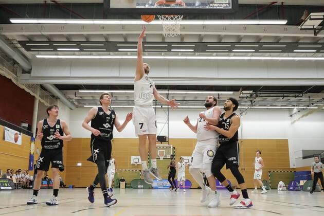 ProB Basketball Liga ART Giants Duesseldorf gegen WWU Baskets Muenster, 06.02.2021 Spielszene ProB Basketball Liga ART Giants Duesseldorf gegen WWU Baskets Muenster, 06.02.2021 Copyright: xBEAUTIFULxSPORTS KennyxBeelex