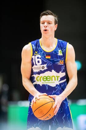 BARMER 2. Basketball Bundesliga ProA Saison 2020 2021 Spieltag 20 am 06.02.2021 Science City Jena vs Phoenix Hagen Jannik Lodders (Hagen), Portrait Sparkassen Arena Jena