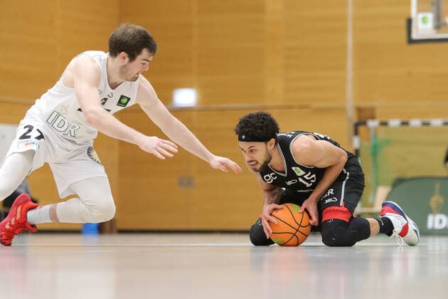ProB Basketball Liga ART Giants Duesseldorf gegen WWU Baskets Muenster, 06.02.2021 Marck Coffin ( 15) ProB Basketball Liga ART Giants Duesseldorf gegen WWU Baskets Muenster, 06.02.2021 Copyright: xBEAUTIFULxSPORTS KennyxBeelex