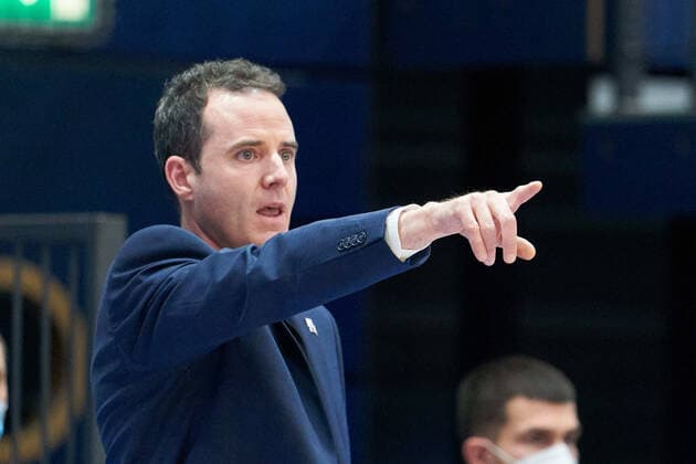Syntainics MBC - Telekom Baskets Bonn, Basketball, Bundesliga, Maenner, 17. Spieltag, 06.02.2021, Head Coach William Voigt (Baskets Bonn). Syntainics MBC - Telekom Baskets Bonn, Basketball, Bundesliga, Maenner, 17. Spieltag, 06.02.2021, Weissenfels