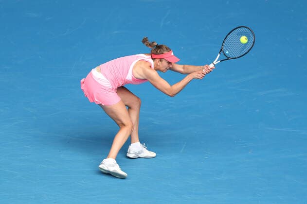 Elise Mertens, BEL, during 2021 Melbourne Summer Series (AO pre-tournaments) in Melbourne, 07 02 2021; -
