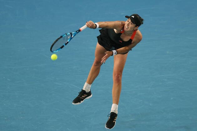 Garbine Muguruza, ESP, during 2021 Melbourne Summer Series (AO pre-tournaments) in Melbourne, 07 02 2021; -