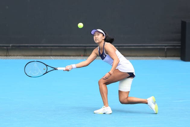 Ann Li, USA, during 2021 Melbourne Summer Series (AO pre-tournaments) in Melbourne, 07 02 2021; -