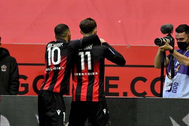 Amine Gouiri goal - OGC Nice vs Angers - Ligue 1 Uber Eats - Nice FOOTBALL : OGC Nice vs Angers - Ligue 1 Uber Eats - 07 02 2021 LionelUrman Panoramic 