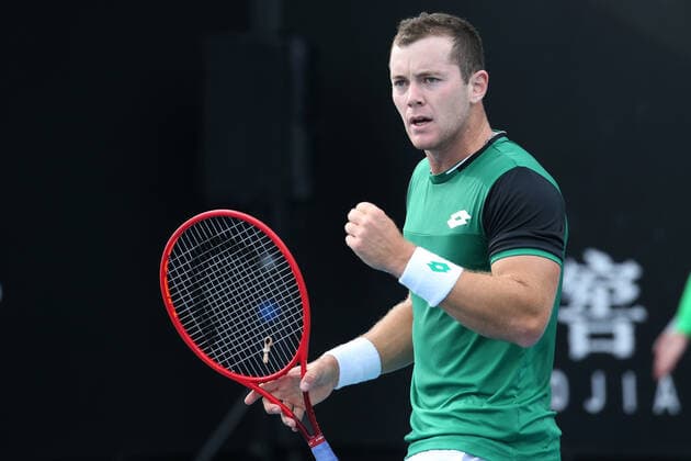 Dominik Köpfer, GER, during first round of 2021 Australian Open in Melbourne, 08 02 2021; -