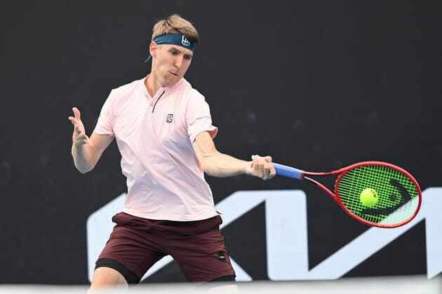 Cedrik-Marcel Stebe (GER) Tennis - Australian Open 2021 - Grand Slam - Melbourne Park - Melbourne - Victoria - Australia - 8 February 2021. Copyright: xHasenkopf Freyx