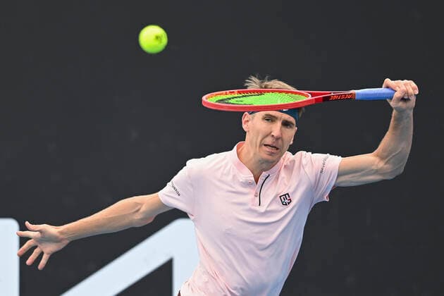 Cedrik-Marcel Stebe (GER) Tennis - Australian Open 2021 - Grand Slam - Melbourne Park - Melbourne - Victoria - Australia - 8 February 2021. Copyright: xHasenkopf Freyx