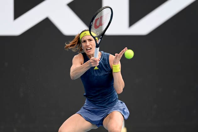 Andrea Petkovic Tennis - Australian Open 2021 - Grand Slam - Melbourne Park - Melbourne - Victoria - Australia - 8 February 2021. Copyright: xHasenkopfx