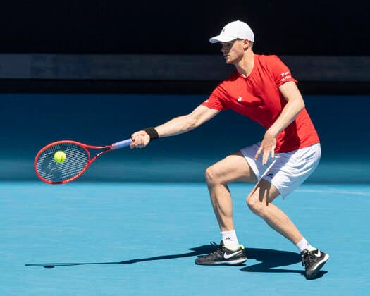 Yannick Hanfmann Australian Open 2021 - Melbourne Park - Melbourne - Victoria - Australia - 09 02 2021. Copyright: xJuergenxHasenkopfx