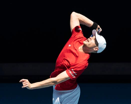 Yannick Hanfmann Australian Open 2021 - Melbourne Park - Melbourne - Victoria - Australia - 09 02 2021. Copyright: xJuergenxHasenkopfx
