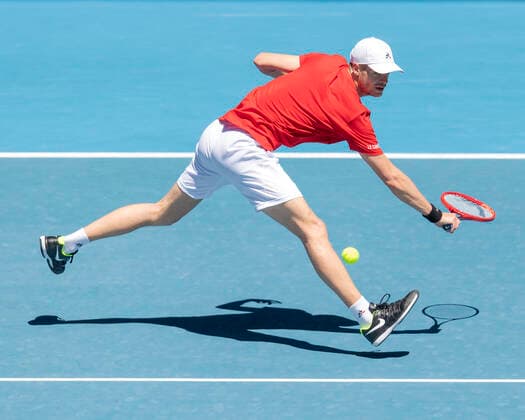 Yannick Hanfmann Australian Open 2021 - Melbourne Park - Melbourne - Victoria - Australia - 09 02 2021. Copyright: xJuergenxHasenkopfx