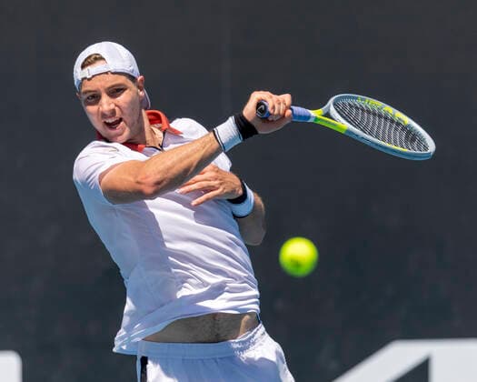 Jan-Lennard Struff Australian Open 2021 - Melbourne Park - Melbourne - Victoria - Australia - 09 02 2021. Copyright: xJuergenxHasenkopfx